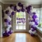 Dark Purple Latex Party Balloons - 100 Pack 12 inch Round Helium Purple Balloons